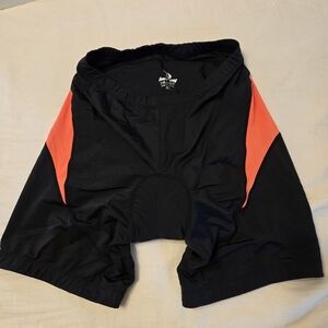 Women’s Beroy Cycling Shorts Sz XL Bike Quick Dry Padded Black & Orange Cycling